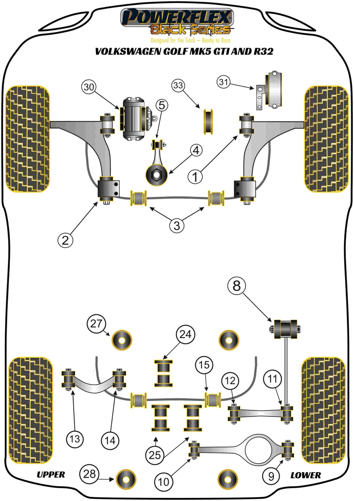 Rear Subframe Front Mounting Bush