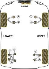 TVR Rear Diff Mounting Rear Bush