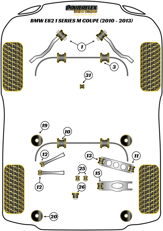 BMW Front Radius Arm To Chassis Bush