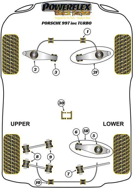 Porsche Track Control Arm & Bush Kit