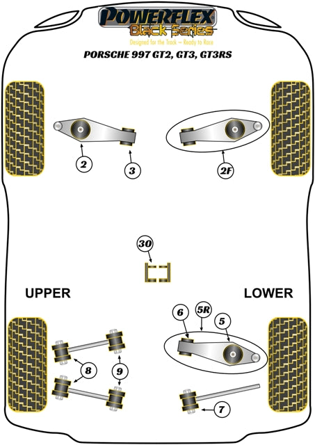 Porsche 911 997 (2005-2013) Rear Top Mount Isolator Bush