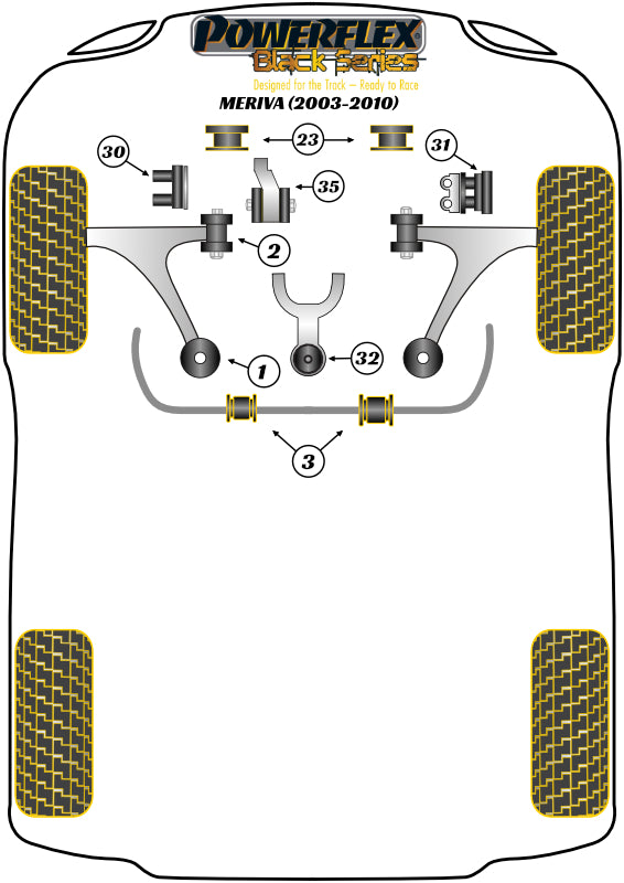 Vauxhall / Opel Lower Radiator Mount