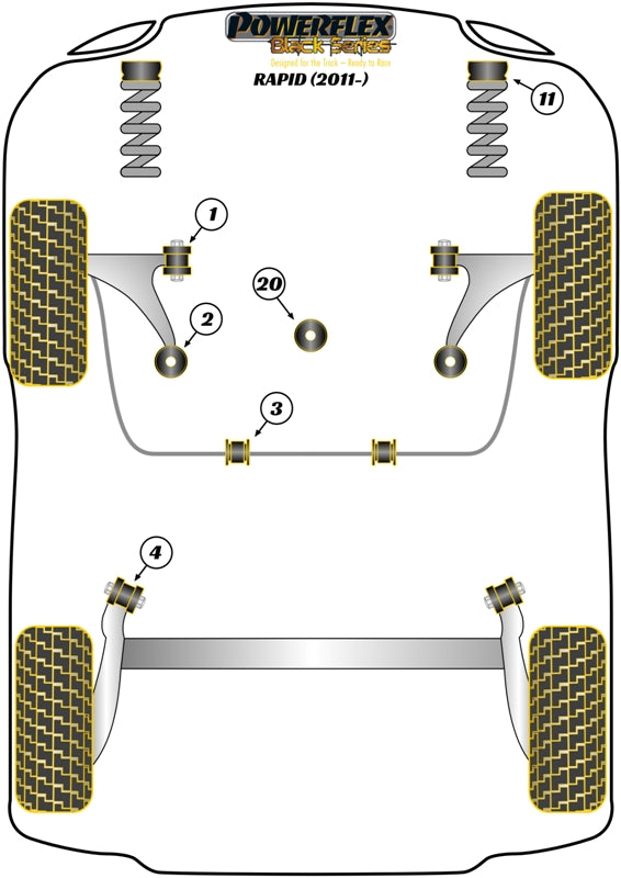 Lower Engine Mount Large Bush (M-Sport)