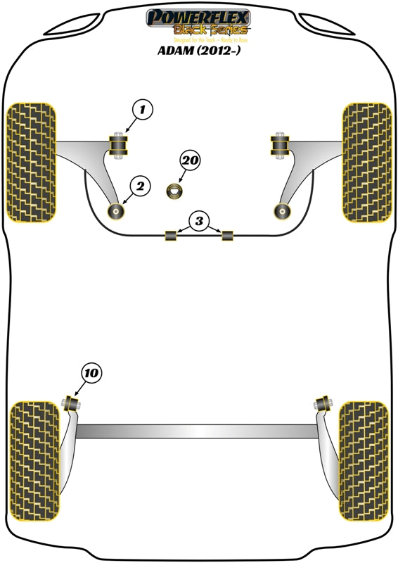 Upper Gearbox Mount Insert (Track)