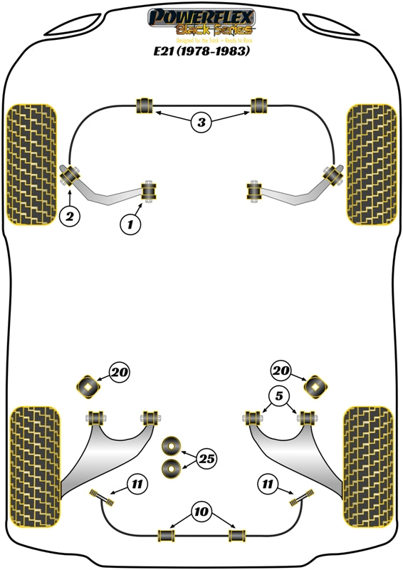 BMW 3 Series Front Anti Roll Bar Bush 22mm