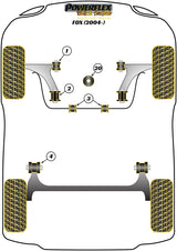Front Wishbone Rear Bush Caster Offset