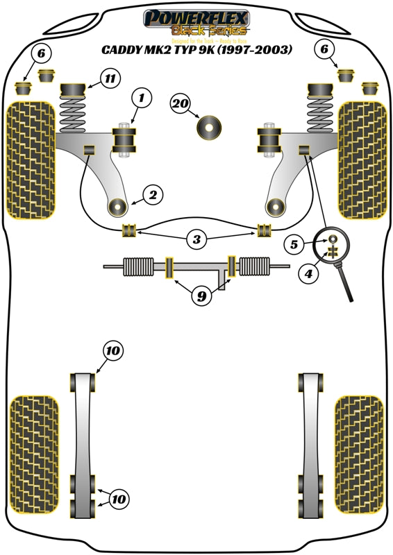 Non Power Steering Rack Mount