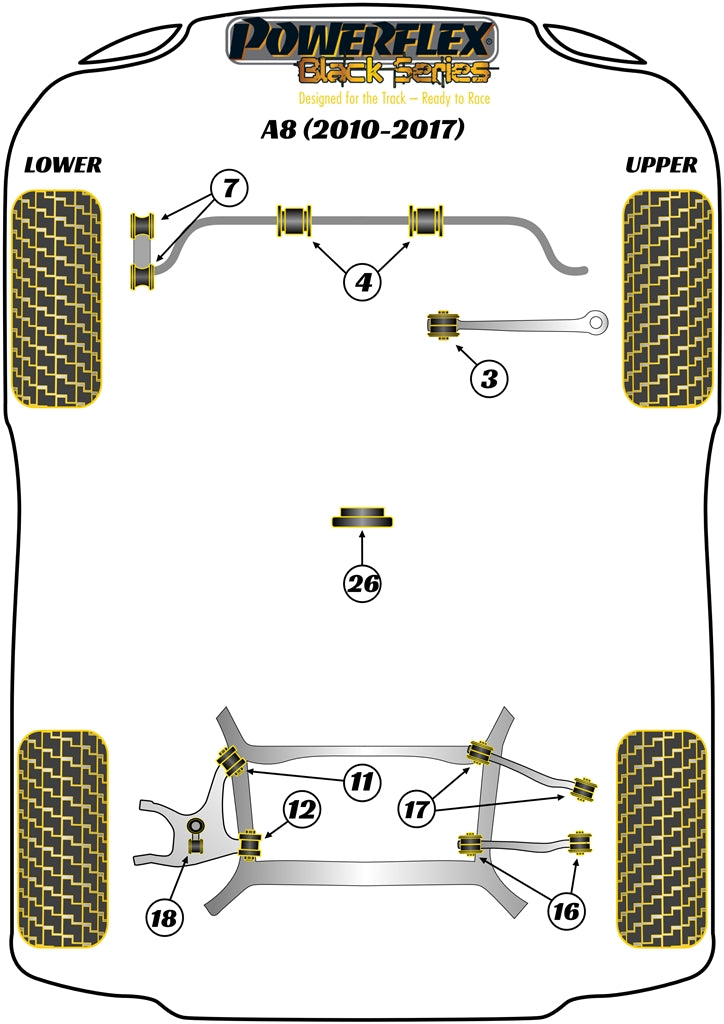 Audi Rear Lower Arm Front Bush