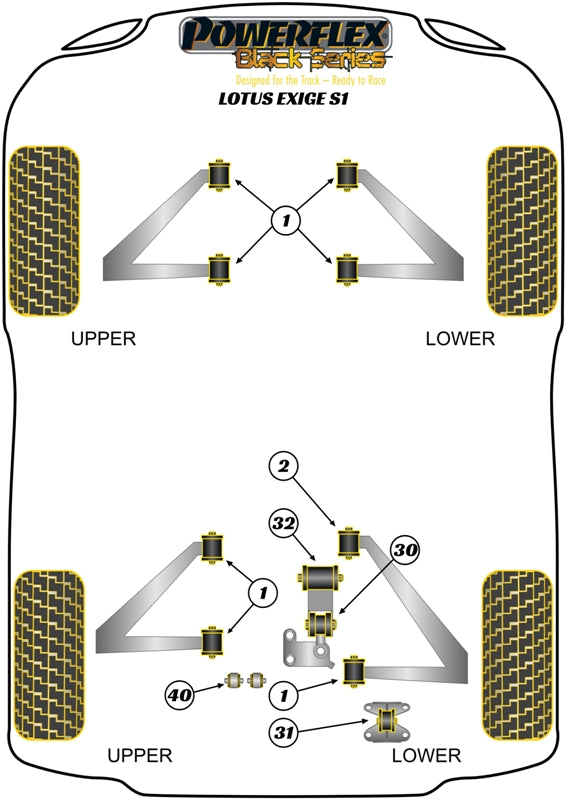 Front and Rear Wishbone Bush