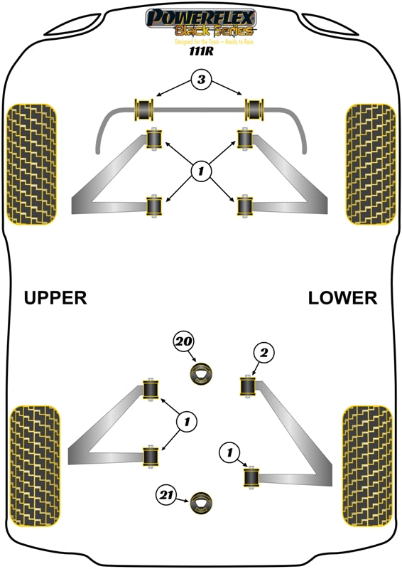 Front and Rear Wishbone Bush