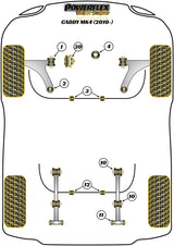 Front Wishbone Rear Bush, Caster Adjustable