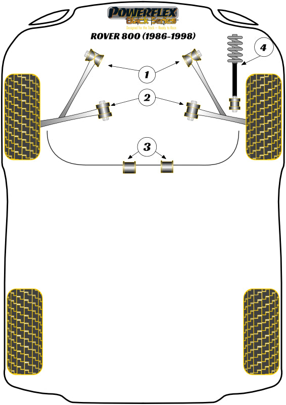 Rover 800 (1986 - 1998) Front Lower Inner Track Control Arm Bush