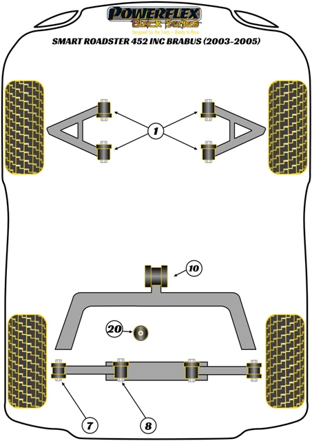 Smart Rear Control Arm Outer Bush