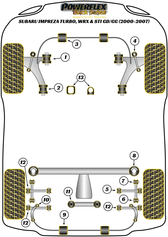 Subaru Rear Subframe-Front Outrigger To Chassis Right Side