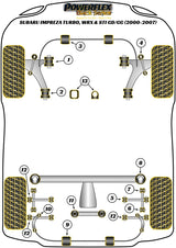 Subaru Rear Subframe-Front Outrigger To Chassis Right Side