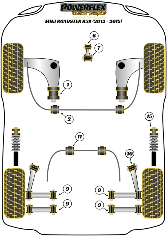 Mini Upper Gearbox Mount Insert (Track)