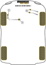 Front Lower Radius Arm to Chassis Bush Caster Adjustable
