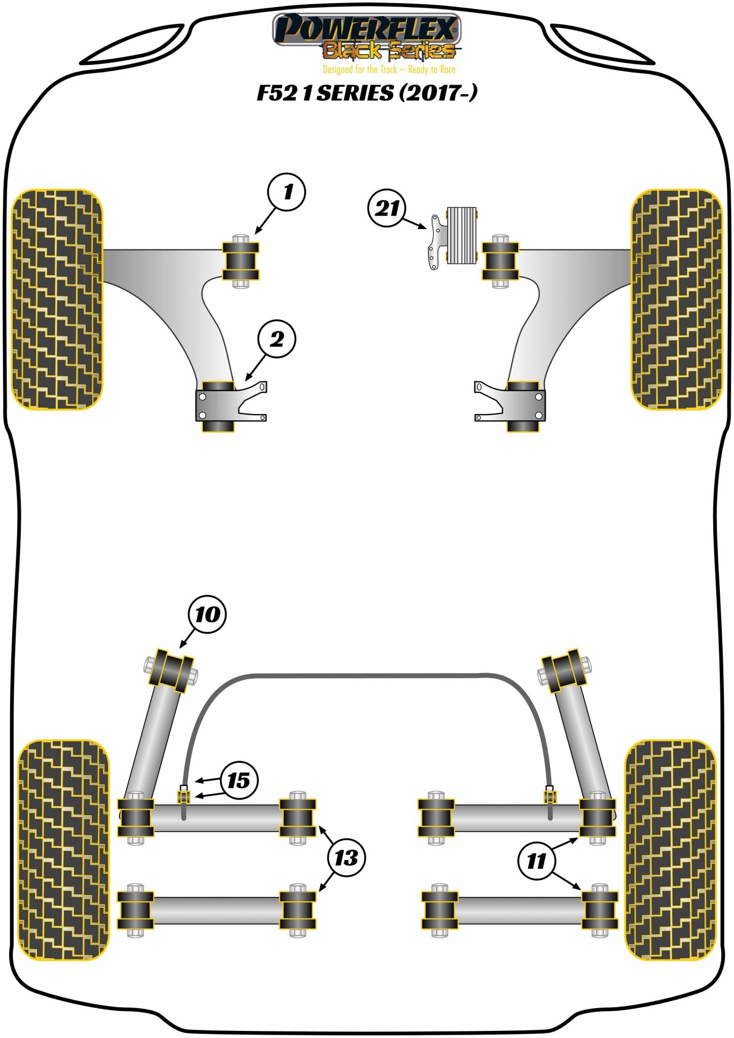 Front Arm Rear Bush Caster Offset