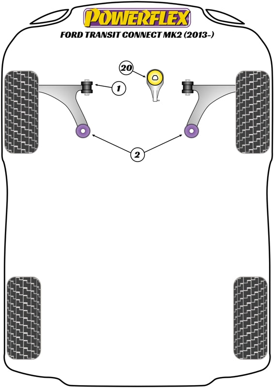 Front Wishbone Rear Bush Anti-Lift & Caster Offset