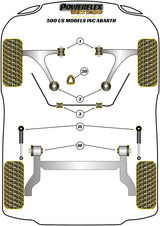 Fiat 500 Lower Torque Mount, Track Use