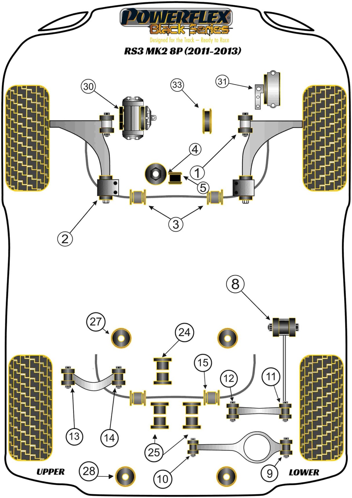 Rear Lower Track Rod Inner Bush
