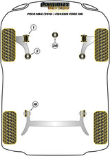 Front Wishbone Rear Bush, Caster Adjustable