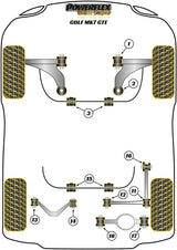 Front Wishbone Rear Bush, Caster Adjustable