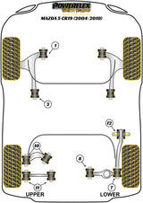Rear Lower Track Control Arm Outer Bush