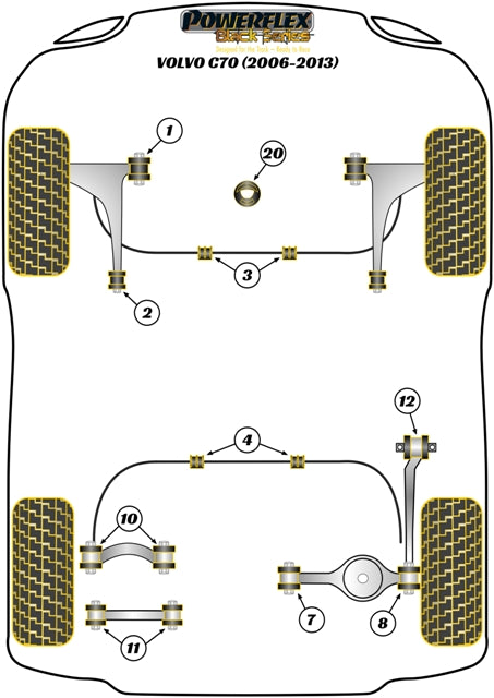 Front Upper Right Engine Mount Insert