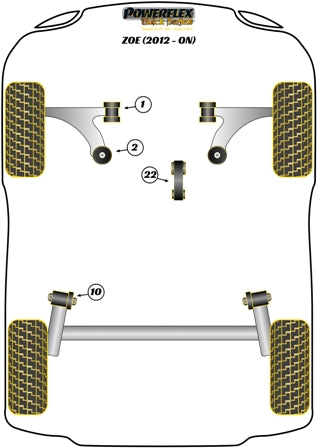 Renault Front Arm Front Bush Camber Adjustable