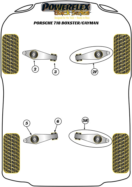 Porsche Front Track Control Arm Inner Bush, Camber Adjustable