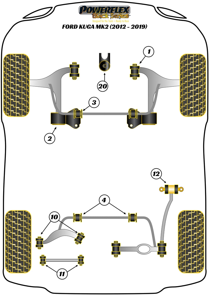 Front Anti Roll Bar To Chassis Bush 22mm