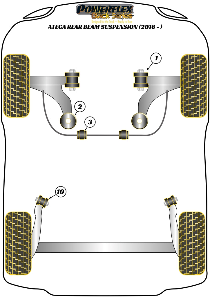 Front Wishbone Rear Bush, Caster Adjustable