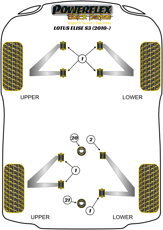Front and Rear Wishbone Bush