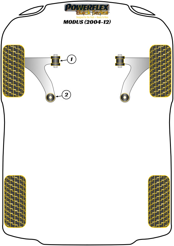 Front Arm Rear Bush Caster Offset