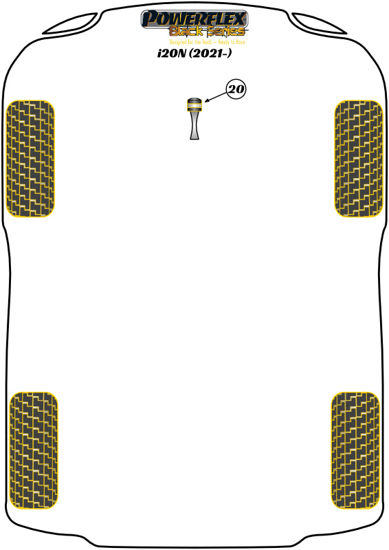 Front Anti Roll Bar Bush 20mm