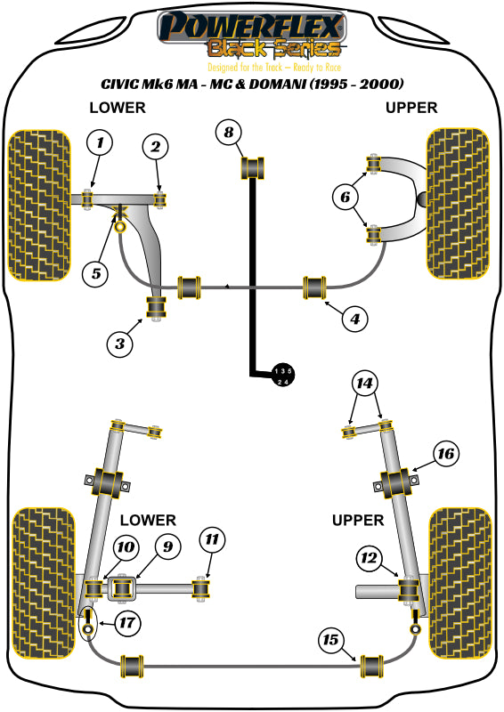 Rear Upper Arm Inner Bush