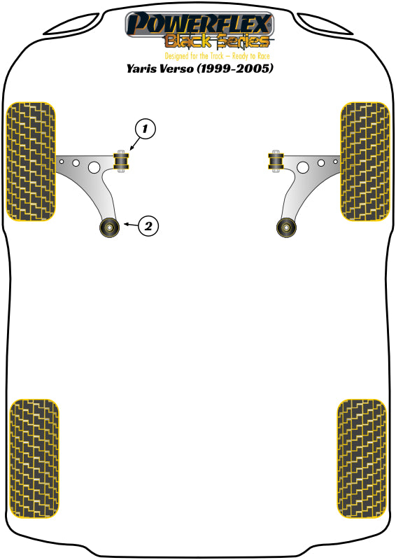 Front Wishbone Rear Bush  suits Toyota