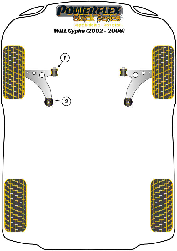 Front Wishbone Rear Bush  suits Toyota