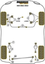 Saab Rear Spring Link to Axle Bush