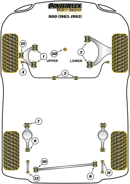 Saab Steering Rack Mounting Bush