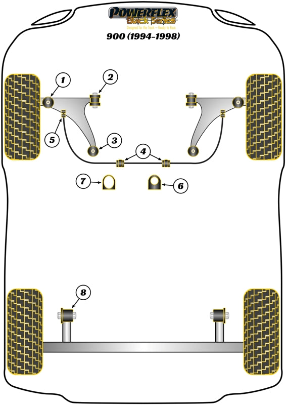 Saab Front Anti Roll Bar Drop Link Bush