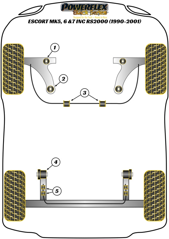 Ford Front Wishbone Front Bush 46mm