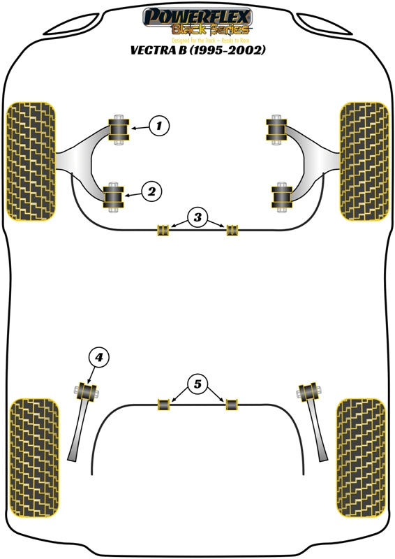 Vauxhall / Opel Vectra B (1995 - 2002) Front Lower Wishbone Front Bush