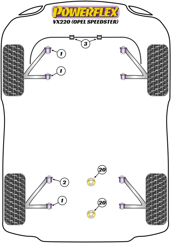 Vauxhall / Opel Lower Engine Mount Insert Kit