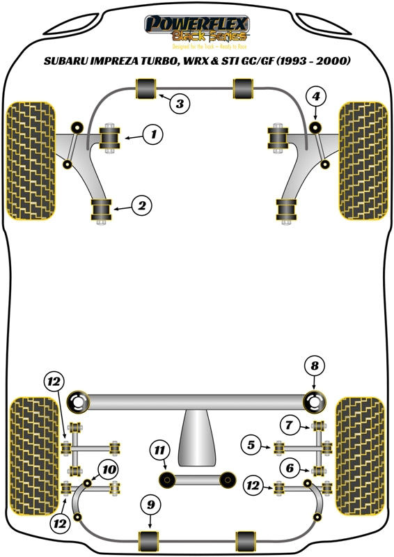 Subaru Rear Lateral Link Front Inner Bush