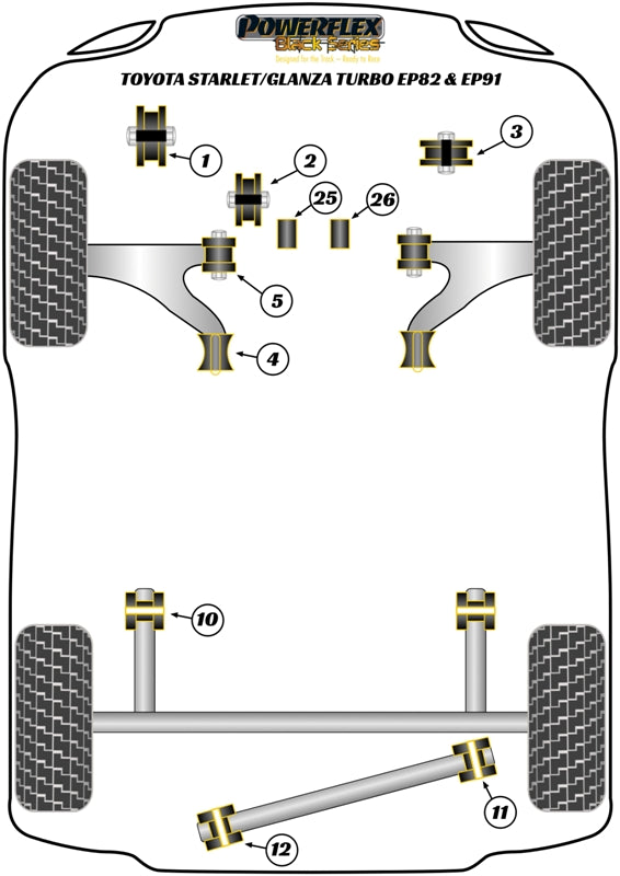 Front Wishbone Rear Anti Lift Kit suits Toyota