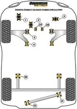 Front Wishbone Rear Anti Lift Kit suits Toyota
