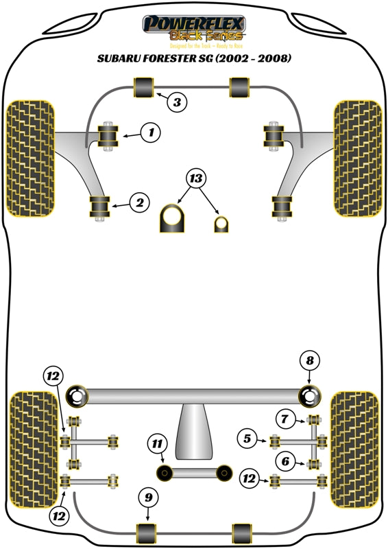 Subaru Rear Subframe-Front Outrigger To Chassis Right Side