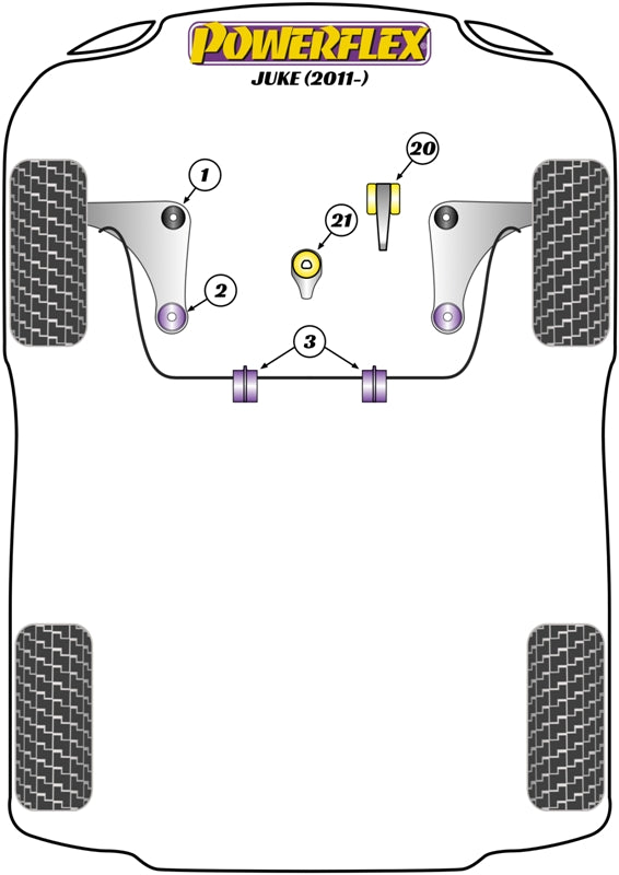 Nissan Front Anti Roll Bar Bush 21mm